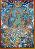 Green Tara Thangka — A Garden of Compassion