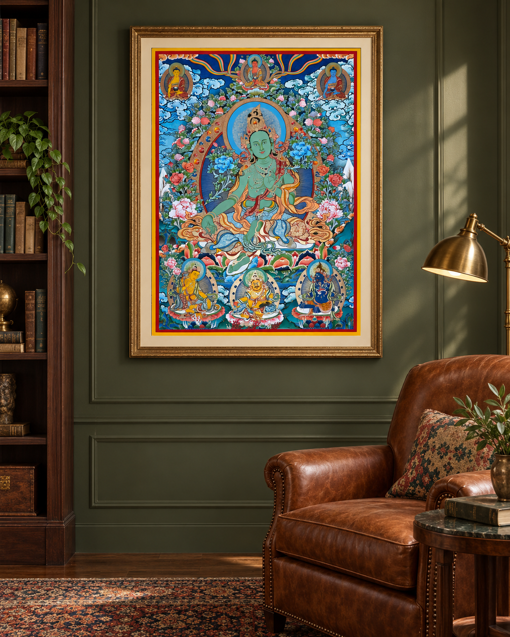 Green Tara Thangka — A Garden of Compassion