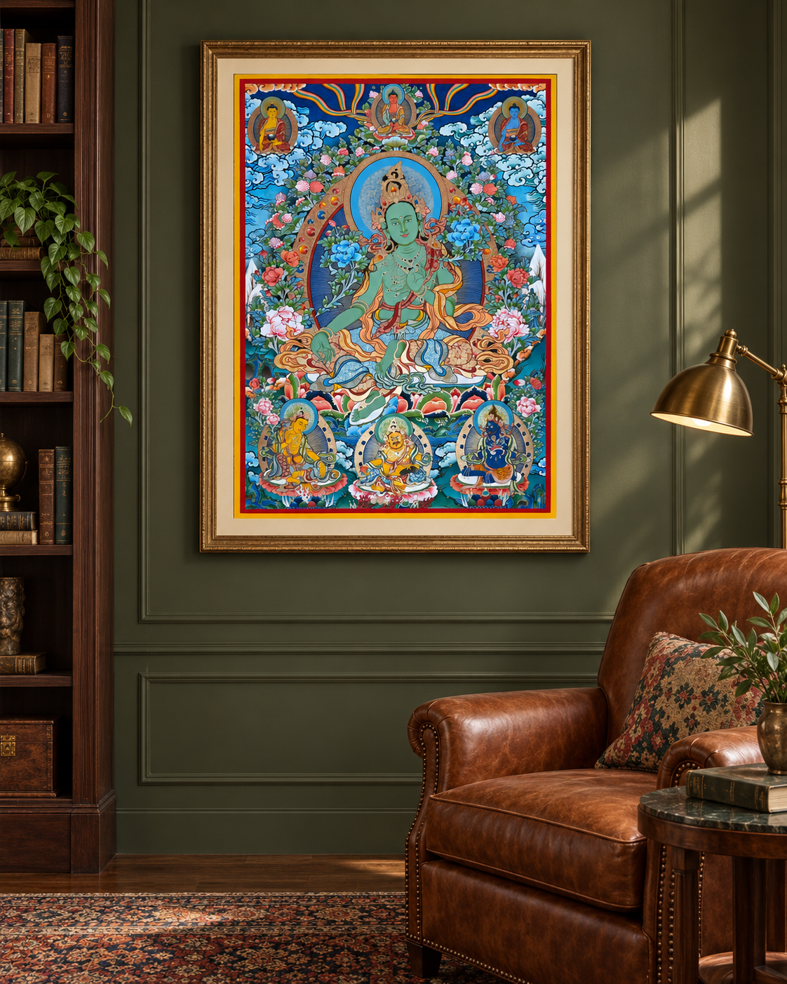 Green Tara Thangka — A Garden of Compassion